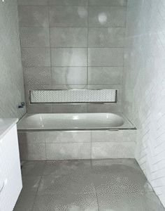 Bathroom floor tiling with waterproofing in Melbourne