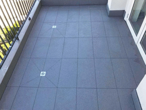 Commercial tiling in Melbourne office